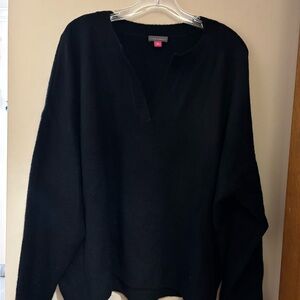 Vince Camuto Black V-Neck Sweater